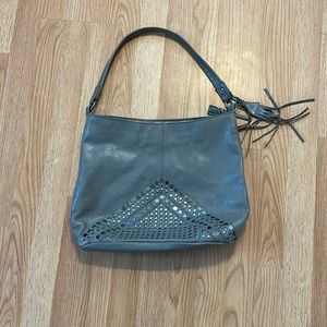 The Sak grey leather bag